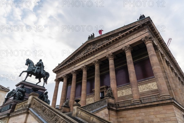 Berlin, Germany, July 30, 2019: Alte Nationalgalerie museum in Berlin. Located on the Museum Island in the historic centre of Berlin and part of the UNESCO World Heritage, Europe