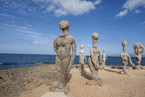 The Desire, sculpture by Joan Bennàssar, Can Picafort, municipality of Santa Margalida, Mallorca, Spain, Europe
