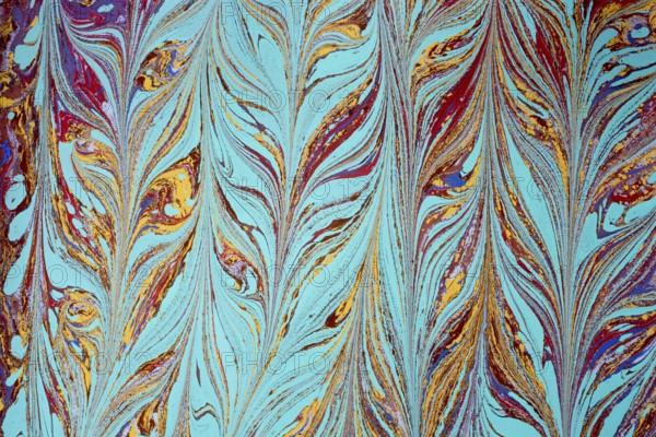 Abstract creative marble pattern texture. Traditional art of Ebru marbling