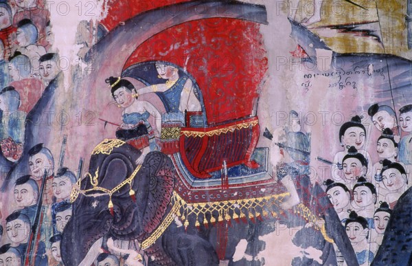 Wat Nong Bua was constructed by Tai Lue craftsmen and is famous for its well preserved murals depicting everyday life in 19th century northern Thailand. The murals were painted by Tai Lue artists.<br/><br/> Nan dates from the mid-14th century and for much of its history was an isolated kingdom. The present day city spreads out along the Nan River's right bank