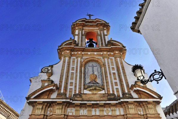 Seville, Andalusia, Spain, Europe, Magnificent baroque church with elaborately designed façade and symbolism, Europe
