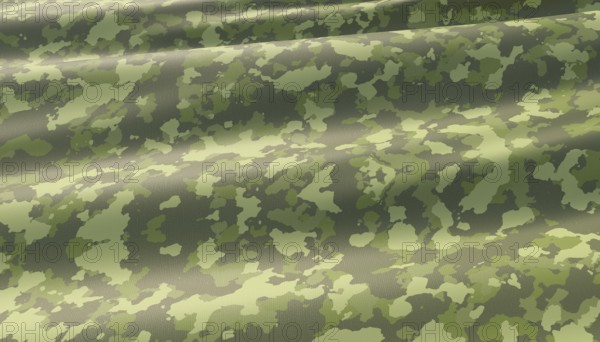 Military war background camouflage khaki pattern. 3D render