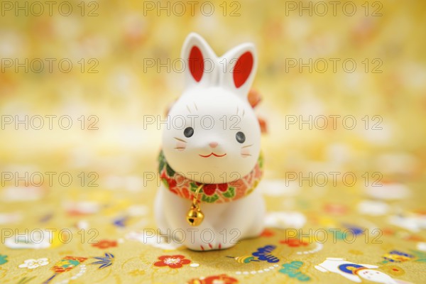 Rabbit year New Year material (New Years card). Shooting Location: Yokohama-city kanagawa prefecture