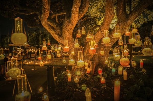 Many colorful candles. Shooting Location: Enoshima
