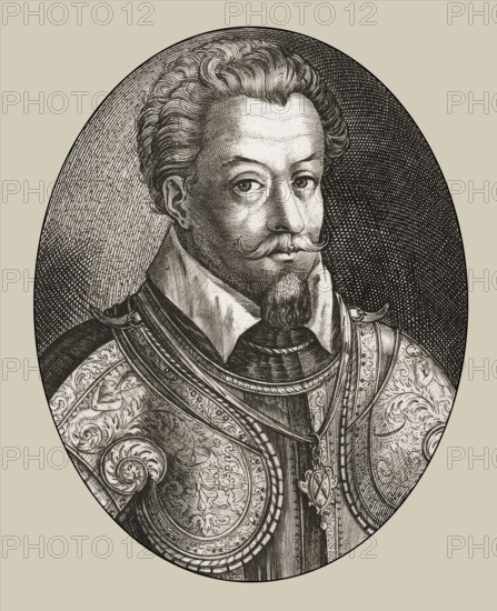 James VI and I, James Charles Stuart, 1566 – 1625, King of England, Scotland and Ireland, digitally edited