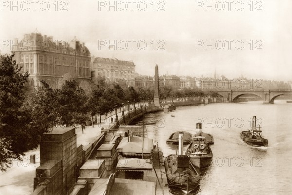 Victoria Embankment, London, UK, ca 1920