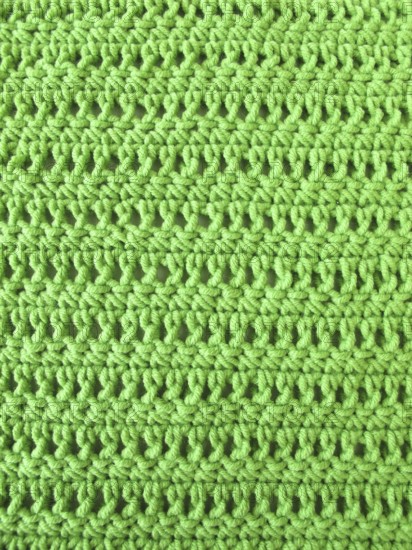 Crochet pattern in light green