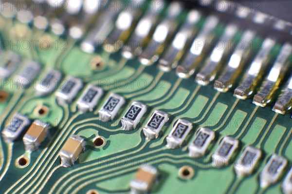 A printed circuit board, a macro shot
