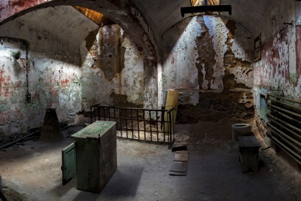 PHILADELPHIA, USA, AUGUST 15, 2022, Big cell in the Eastern State Penitentiary in Philadelphia, USA, North America
