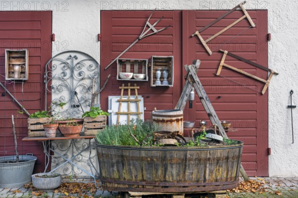 Collection of curiosities from the Mohren brewery inn in Leutkirch, Allgäu, Bavaria, Germany, Europe