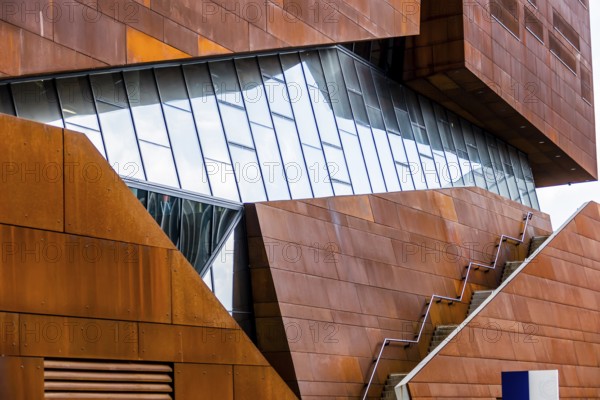 A building of the new WU in Vienna. The University of Economics and Business was newly built Austria
