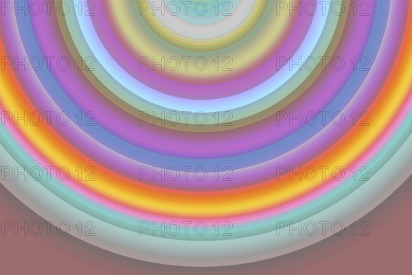 Abstract colorful semi circle geometric pattern design and background