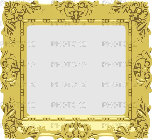 Vector gold frame