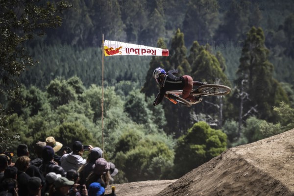 MAYDENA, AUSTRALIA, FEBRUARY 24: Jackson Goldstone of Canada during final practice at Red Bull Hardline Tasmania on February 24, 2024 in Maydena, Australia, Oceania