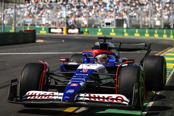 MELBOURNE, AUSTRALIA, MARCH 22: Daniel Ricciardo of Australia drives the Visa Cash App RB Formula One Team VCARB 01 during first practice in the 2024 Australian Grand Prix at Albert Park in Melbourne, Australia, Oceania