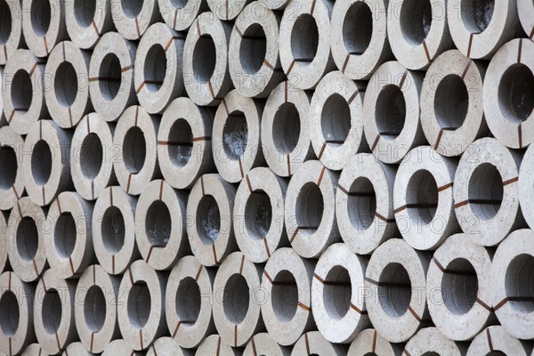 Concrete pipes, Germany, Europe