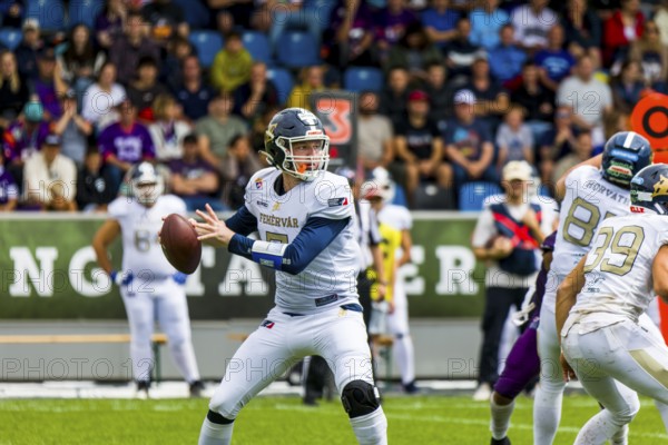 European League of Football, ELF/ Game : Fehervar Enthroners at Frankfurt Galaxy on July. 30. 2023 in the PSD Bank Arena , Frankfurt , Germany the Gazi Stadium , Stuttgart , Germany, Europe