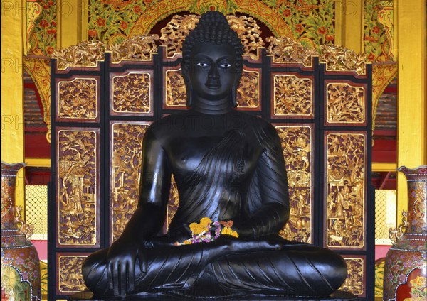 Asia, Thailand, Black Buddha in Lampang, Religion, Buddhism Lampang, Thailand, Asia