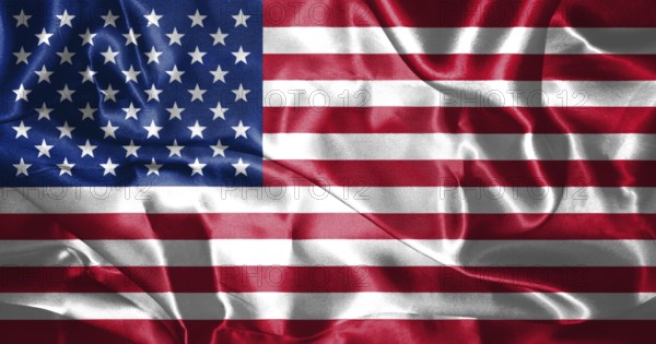 United States of America Flag In Original Colors and Proportion 3D illustration