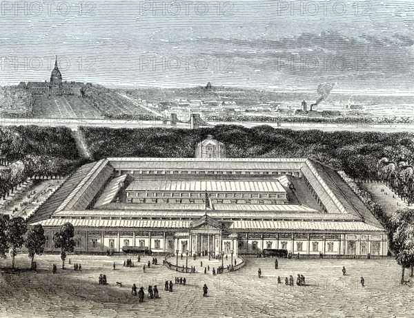 The French Industrial Exposition of 1844, Champs-Élysées in Paris, France, Europe