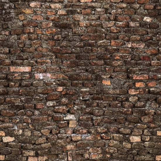 Seamless dark grunge brick wall texture showing deterioration, creating a vintage or industrial backdrop.Belarus