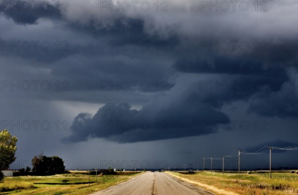 Storm Clouds Canada rural countryside Prairie Scene