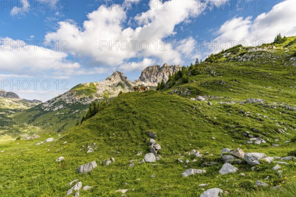 Fantastic hike in the Lechquellen Mountains in Vorarlberg Austria near Lech, Warth, Bludenz