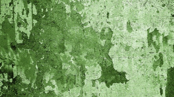 Weathered green painted canvas texture with cracks, scratches, and peeling paint, forming an abstract pattern, suitable for backgrounds and artistic projects.Belarus