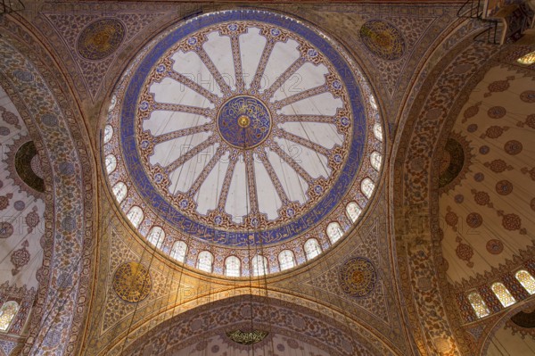Dome of the famous Sultan Ahmed Mosque, Istanbul, Turkey Istanbul, Turkey, Asia