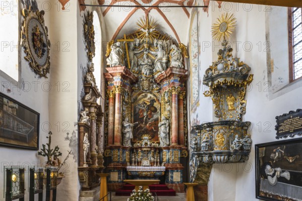 Church of the medieval Orava Castle. Oravsky Podzamok, Slovakia, 21 July 2022, Europe