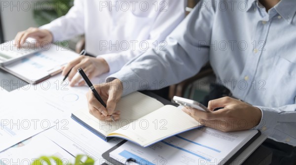 Business People Meeting Design Ideas professional investor working new start up project. Concept. business planning in office
