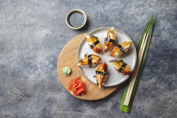Food, Food, Sushi and rolls sets. Japonese food. top view