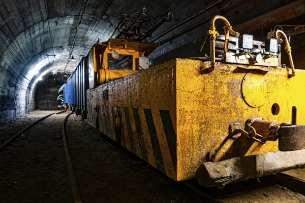Miners train in the Cogne mine