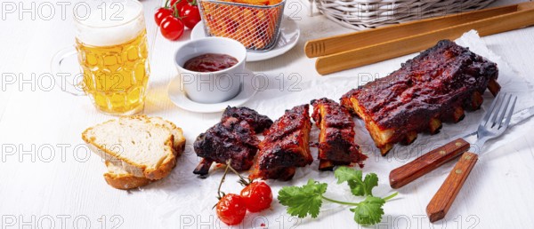 BBQ replacement ribs from a charcoal grill