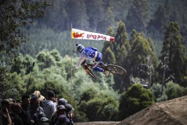 MAYDENA, AUSTRALIA, FEBRUARY 24: Bernard Kerr of Great Britain during final practice at Red Bull Hardline Tasmania on February 24, 2024 in Maydena, Australia, Oceania