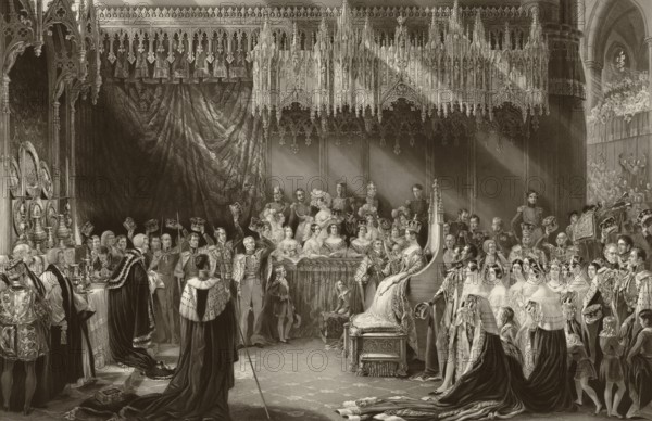 Coronation of Queen Victoria, Westminster Abbey, 1838