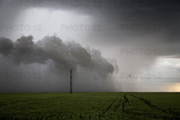 Prairie Storm Clouds in Saskatchewan Canada rural setting