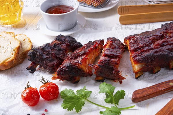BBQ replacement ribs from a charcoal grill