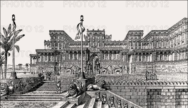 Assyrian King Sennacherib's Palace Without Rival at Nineveh, 8th century BC