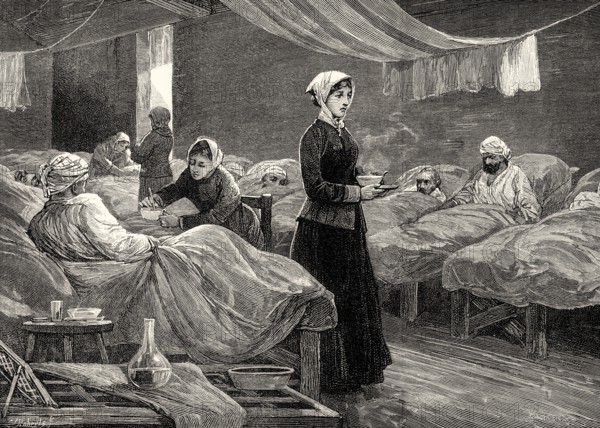 Florence Nightingale, 1820-1910, Scutari Hospital, Turkey, Asia