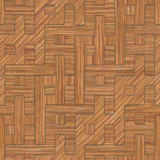 Irregular abstract seamless tileable wood background parquet pattern