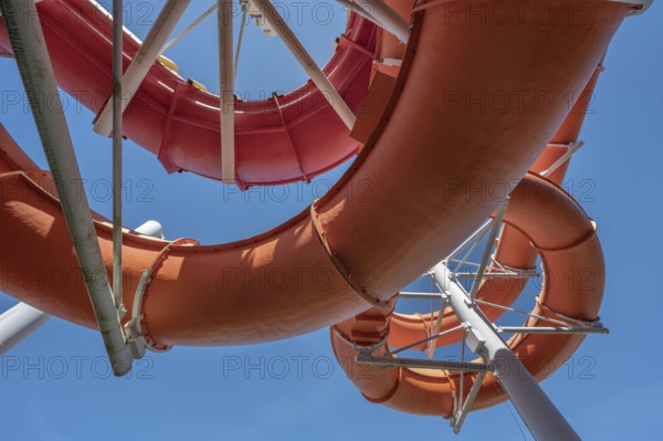 Giant slide at Indor Spielparadies Wonnemar, Sonthofen, Allgäu, Swabia, Bavaria Germany