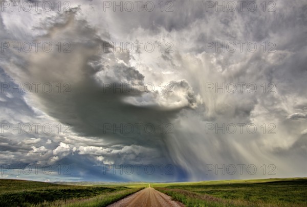 Prairie Storm Canada summer rural major structure Saskatchewan