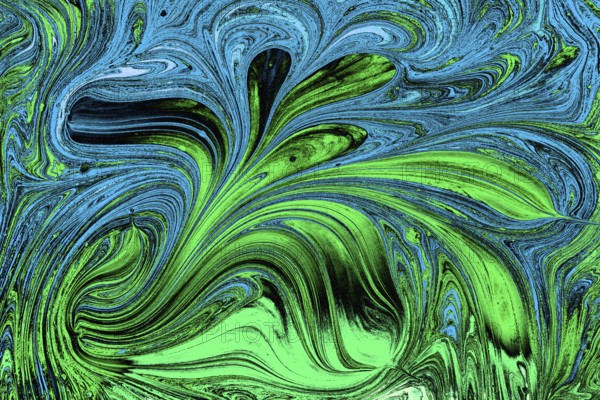 Abstract marbling floral pattern for fabric, tile design. background texture