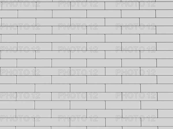 3d illustration of a white brick wall
