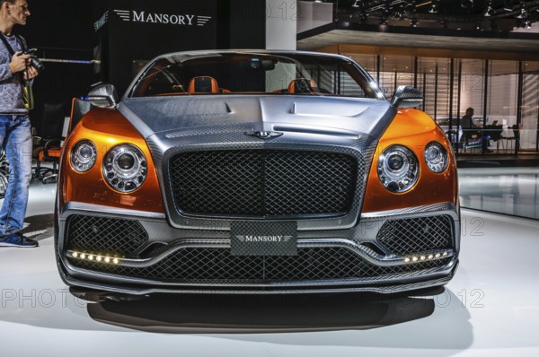 FRANKFURT - SEPT 2015: Mansory Bentley Continental GTC presented at IAA International Motor Show on September 20, 2015 in Frankfurt, Germany, Europe