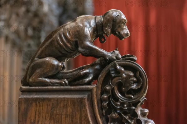 An image of a detail inside Saint Theobald's Church, Thann