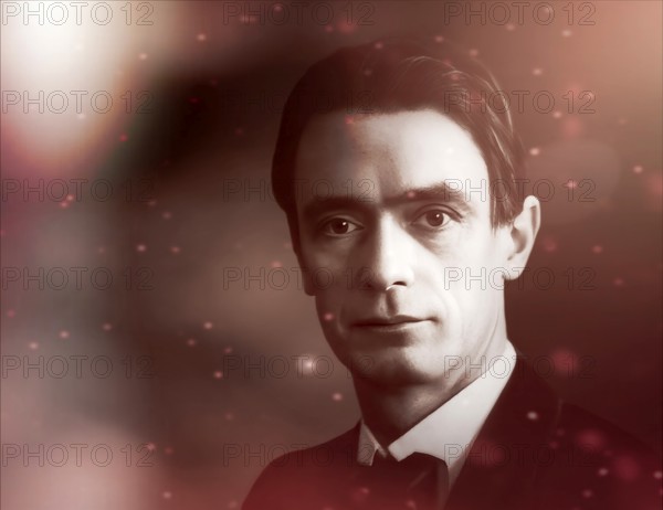 Rudolf Joseph Lorenz Steiner, 1861 – 1925, Austrian occultist, social reformer, architect, esotericist claimed clairvoyant, digitally edited