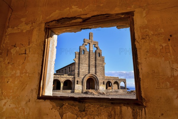 Abandoned Buildings of a Military Base in Tenerife Canary Islands Spain