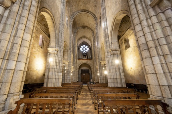 Porto, Portugal, February 8, 2023: Interior of Porto Cathedral Se do Porto, This Cathedral is located at the center of Porto, and is one of the citys oldest monuments. graphy, Europe